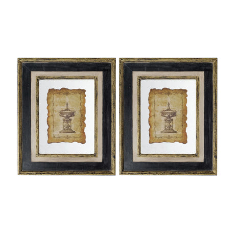 Lucian - Framed Antiqued Sculpture Print - Furniture Home Direct