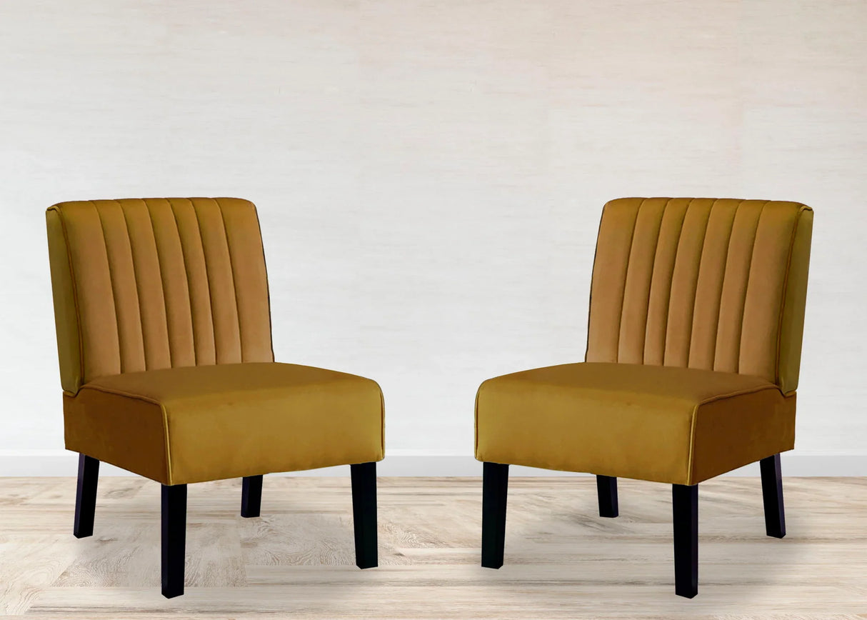 Reese - Mid-Century Modern Accent Chairs With Minimalist Design (Set of 2) - Furniture Home Direct