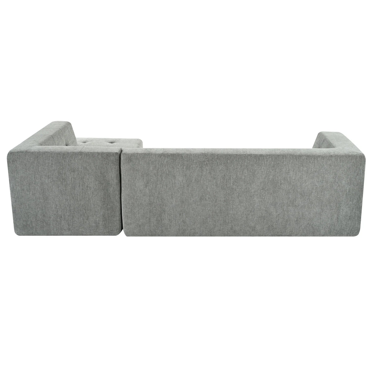 Modular Sectional Sofa in Chenille for Living Rooms Gray - Furniture Home Direct