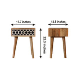 Inlay - Bone Inlay Drawer Nightstand