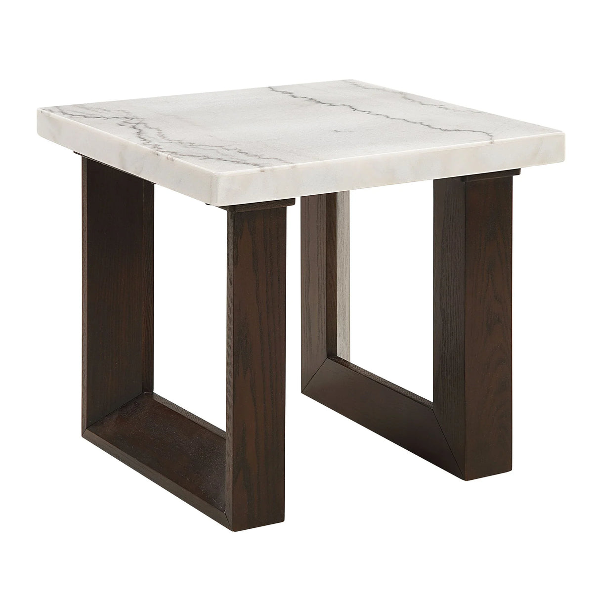Edwyn - Natural Marble Top End Table - Furniture Home Direct