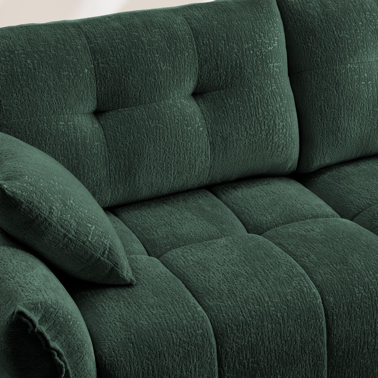 Chenille Sofa - Green - Furniture Home Direct