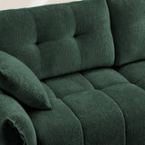 Chenille Sofa - Green - Furniture Home Direct