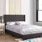 Nailhead Bed Transitional Vibrant - Furniture Home Direct