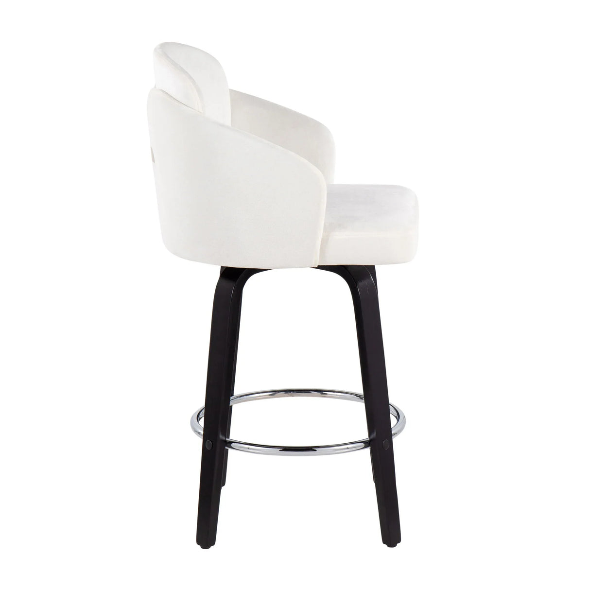 Dahlia - Contemporary Counter Stool Round Footrest (Set of 2) - Furniture Home Direct