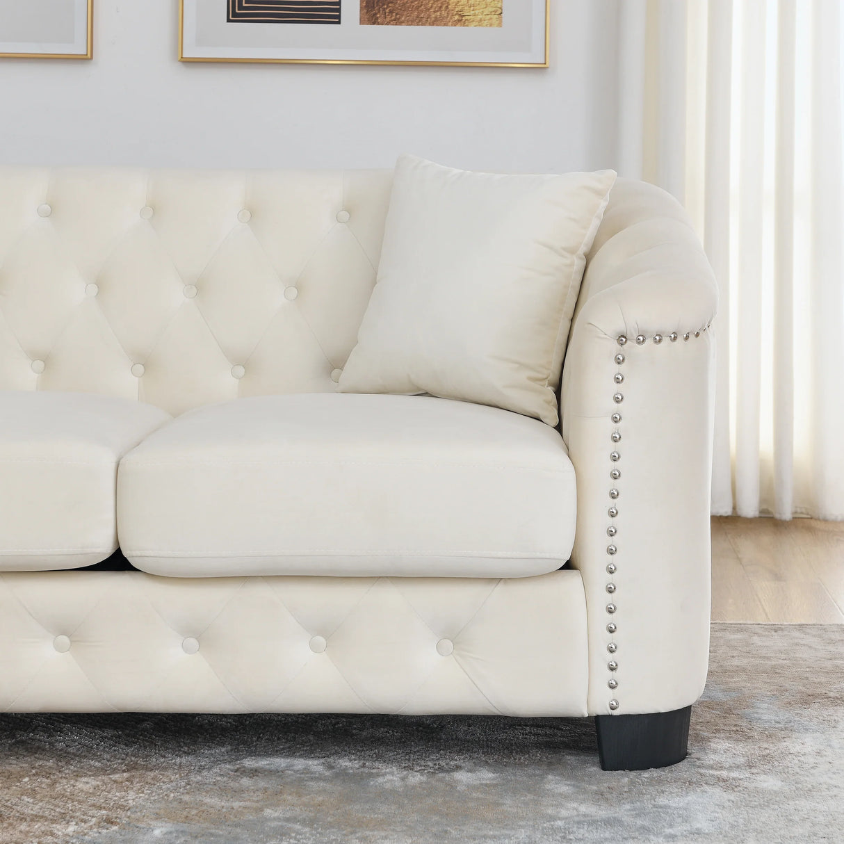 Sofa And Loveseat - Beige - Furniture Home Direct
