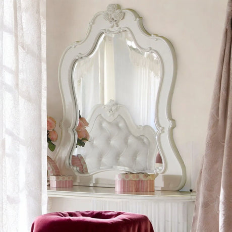 Edalene - Mirror - Pearl White - Furniture Home Direct