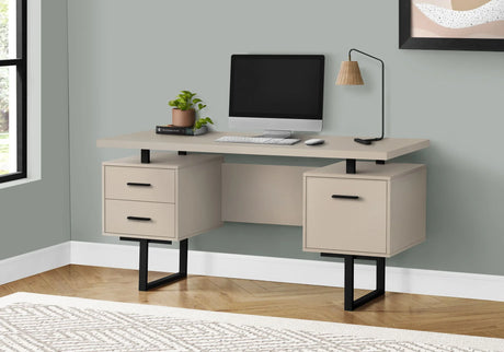 Computer Desk For Home Office, Laptop, Left, Right Set - Up, Storage Drawers, Contemporary & Modern - Furniture Home Direct