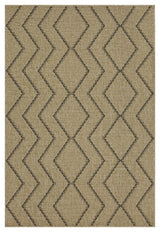 Earth - Indoor / Outdoor Polypropylene Area Rug - Jute / Black - Furniture Home Direct