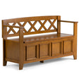 Amherst - Handcrafted Entryway Storage Bench - Furniture Home Direct