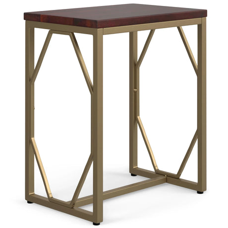 Selma - Handcrafted Metal And Wood Accent Table - Furniture Home Direct