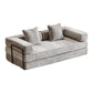 Convertible Floor Sofa Bed With Pillow Back Support Armrest - Furniture Home Direct