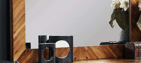 Steampunk - Mirror - Chestnut - Furniture Home Direct