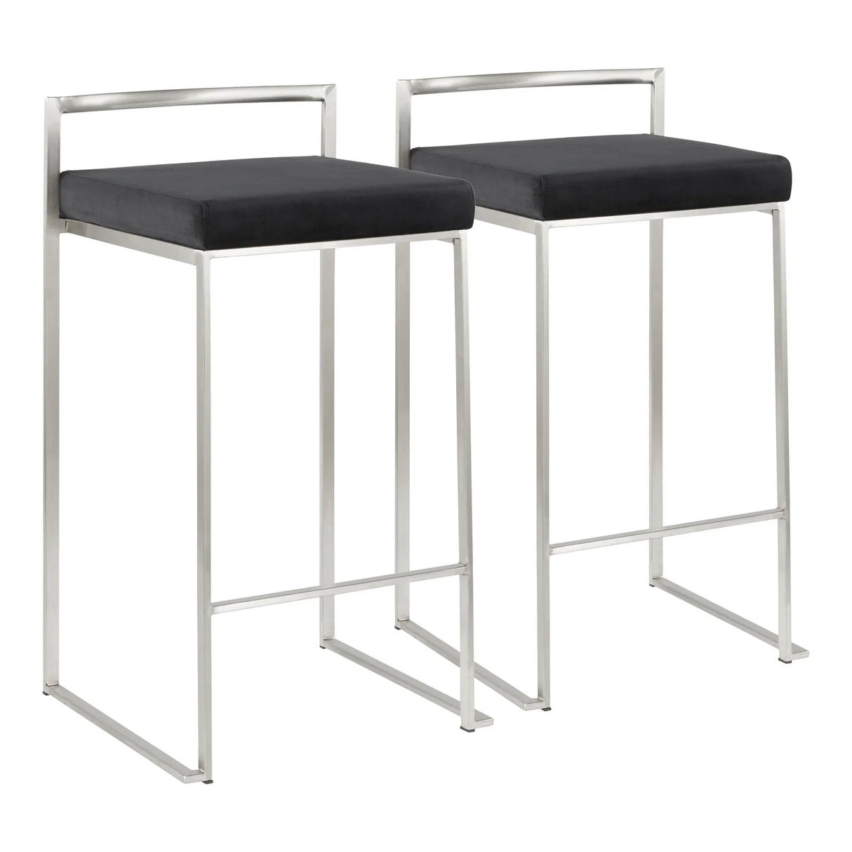 Fuji - Contemporary Elegant Stackable Counter Stool Set - Furniture Home Direct