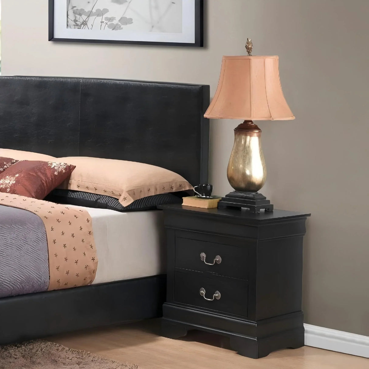 Louis Phillipe - Nightstand - Wood - Furniture Home Direct