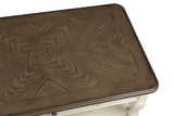 Chairside Table With Storage - Antique White - Furniture Home Direct