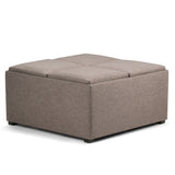 Avalon - Square Coffee Table, Storage Ottoman - Furniture Home Direct