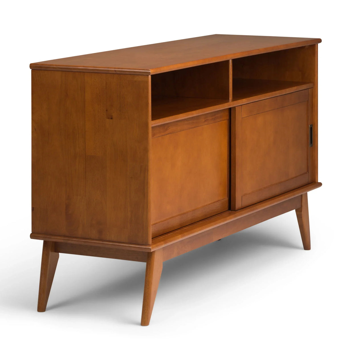 Draper - Handcrafted Mid Century Low TV Media Stand - Furniture Home Direct