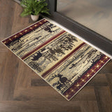 Nature's Nest - 5'3" X 7'3" Lodge Area Rug - Multi / Cream - Furniture Home Direct