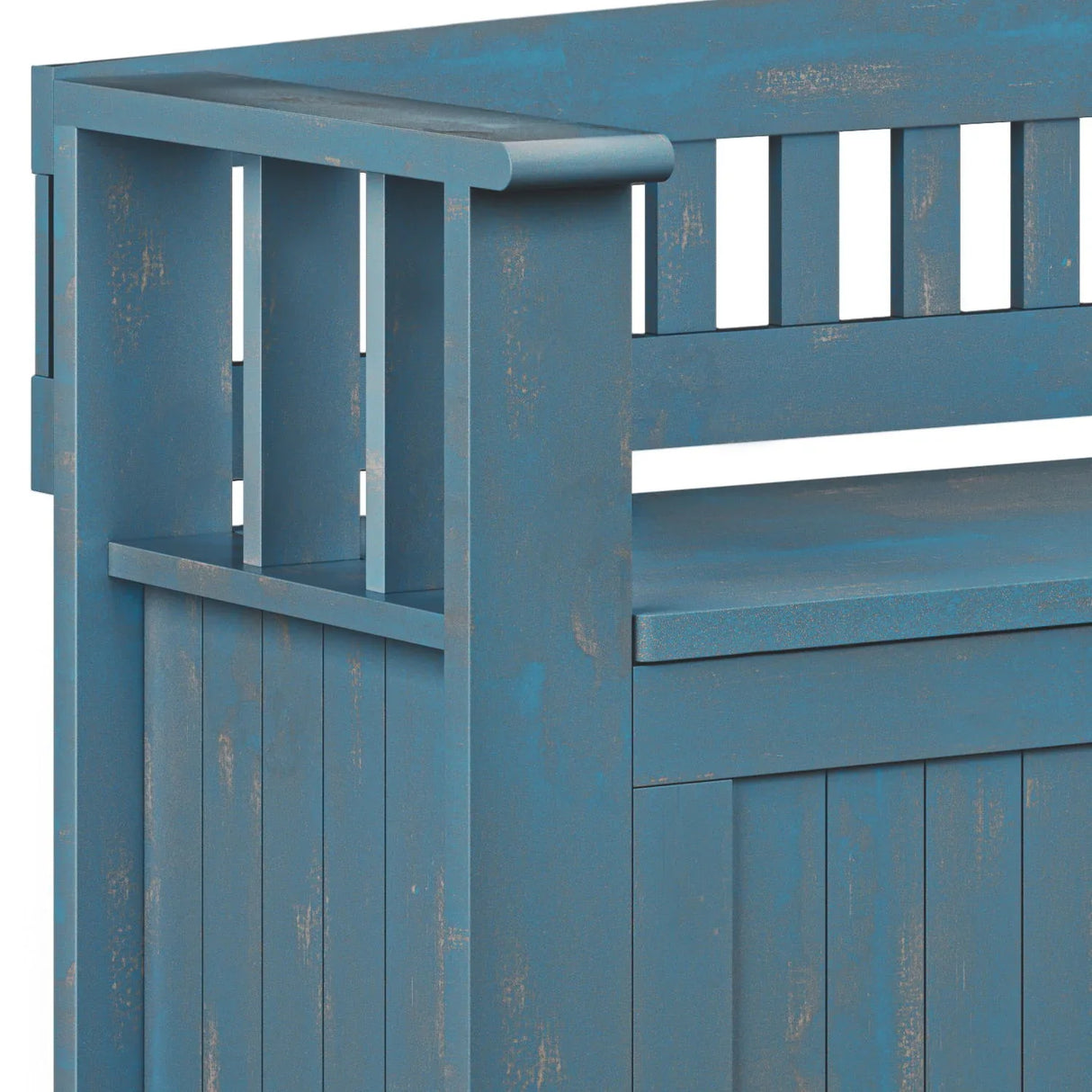 Acadian - Entryway Storage Bench, Handcrafted - Furniture Home Direct