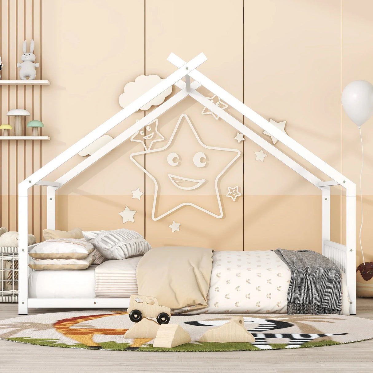 Metal House Bed - Furniture Home Direct