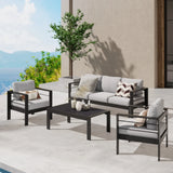 Aluminum Outdoor Sofa - Light Gray - Furniture Home Direct