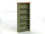 Vineyard - 72" High 5 Shelf Bookcase - Sage Green And Fruitwood - Furniture Home Direct