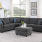 Leo - Woven Modular Sectional Sofa Comfort And Style - Furniture Home Direct