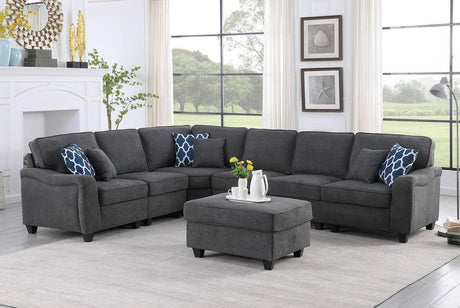 Leo - Woven Modular Sectional Sofa Comfort And Style - Furniture Home Direct