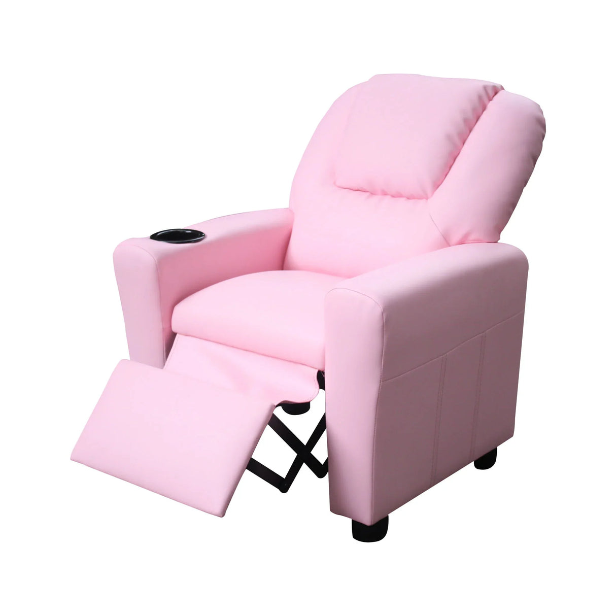 Marisa - PU Leather Kids Recliner Chair With Cupholder - Furniture Home Direct