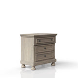 Nightstand Two Storage Drawers - Furniture Home Direct