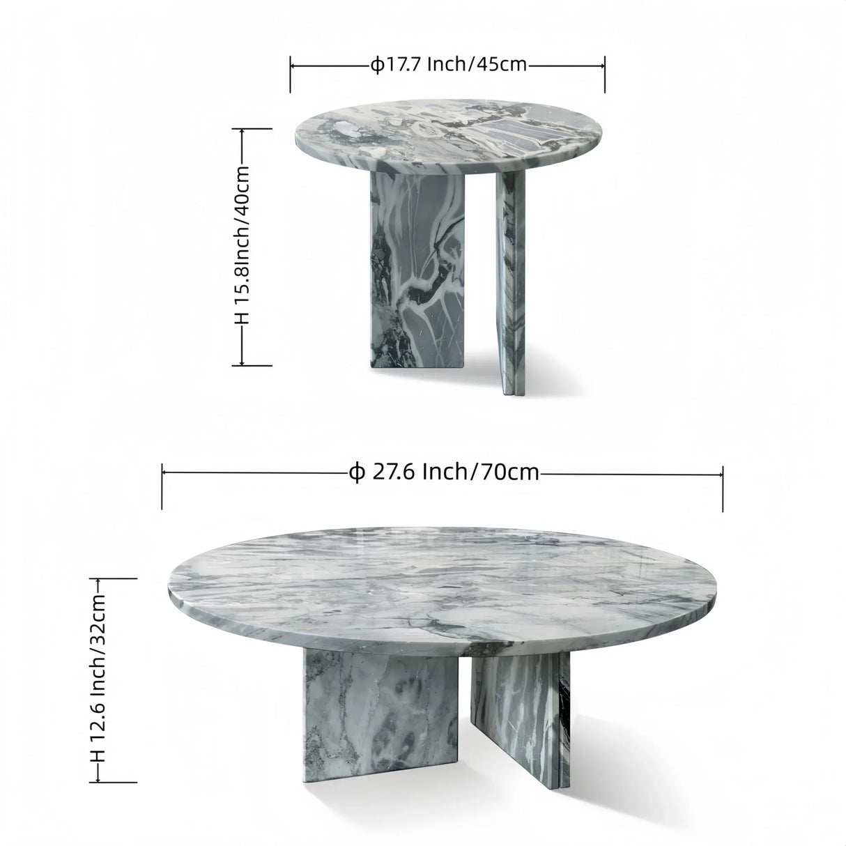 Elegant Coffee Duo Table Set - Furniture Home Direct