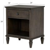 Victoria - Nightstand With Open Storage - Furniture Home Direct