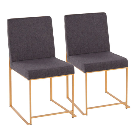 Fuji - Contemporary Stylish Frame, High Back Dining Chair (Set of 2) - Furniture Home Direct