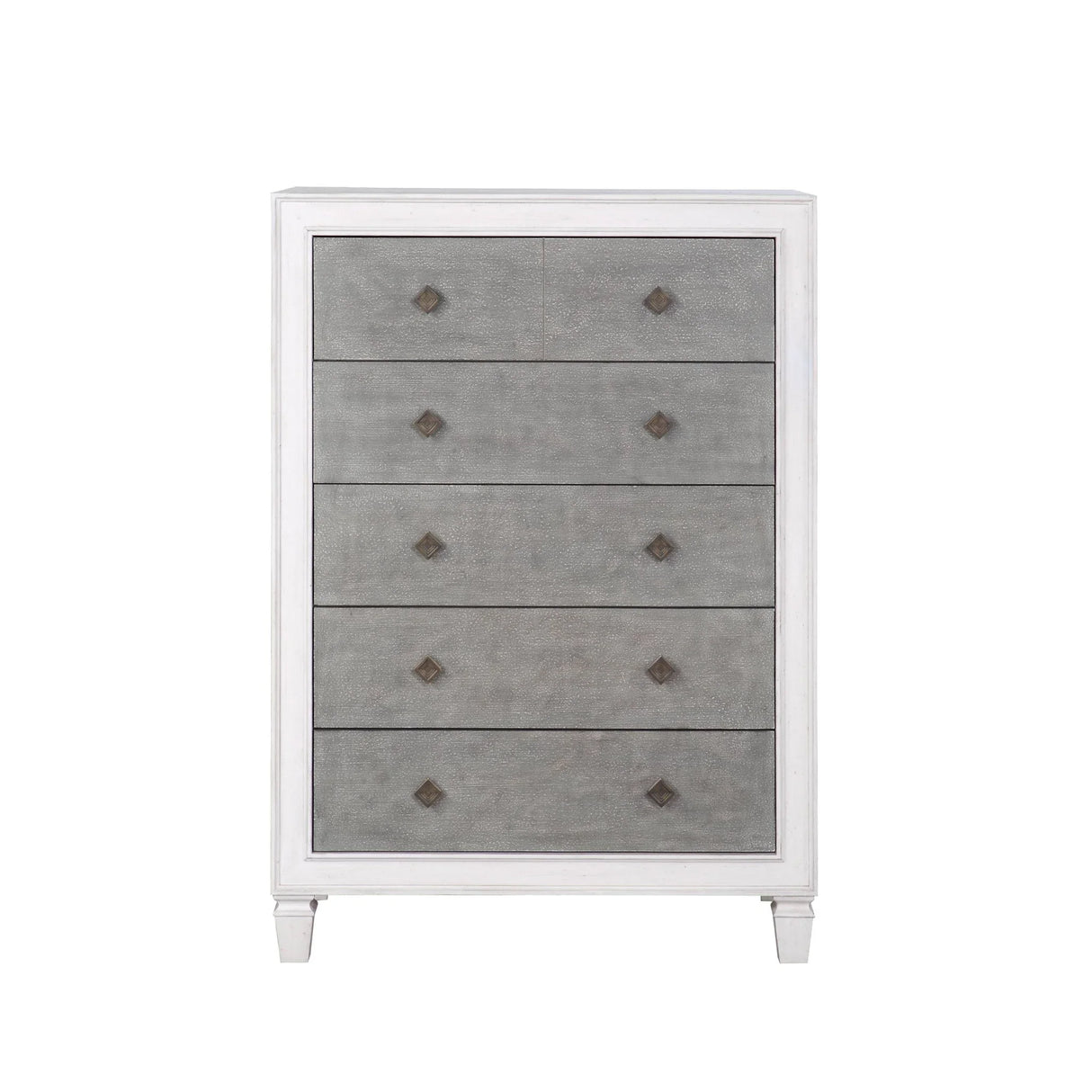 Katia - Weathered Chest - White - Furniture Home Direct