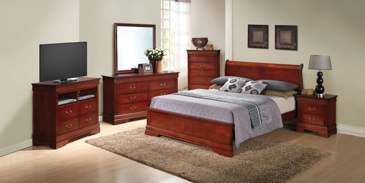 Sleigh Bed With Low Footboard - Furniture Home Direct