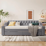 Upholstered Daybed With Storage Armrests And USB Port - Furniture Home Direct