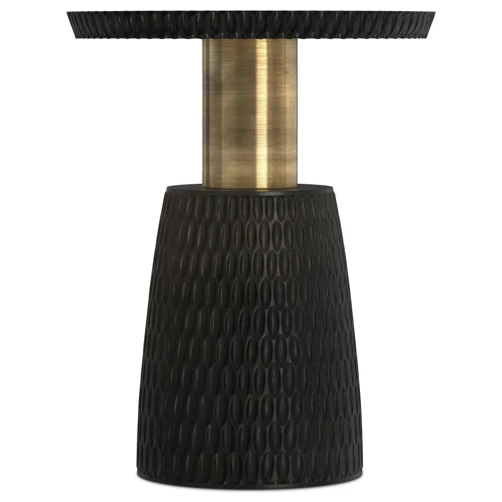 Breanna - Side Table - Black / Gold - Furniture Home Direct
