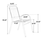 5-Piece Outdoor Dining Set - Brown - Furniture Home Direct