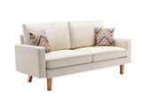 Bahamas - Minimalistic Sofa With 2 Throw Pillows - Furniture Home Direct