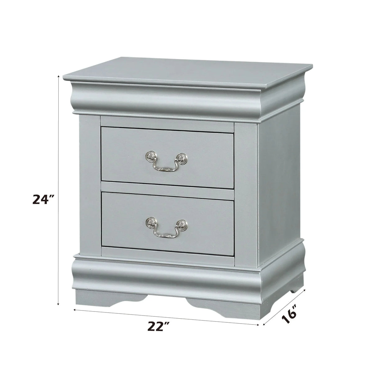 Louis Philippe III - Sleek Design Nightstand - Furniture Home Direct