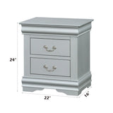 Louis Philippe III - Sleek Design Nightstand - Furniture Home Direct