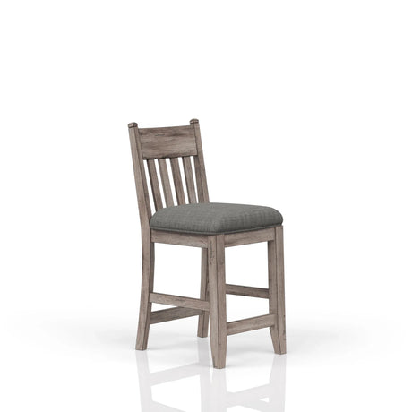 Rustic Counter Stool (Set of 2) - Gray - Furniture Home Direct