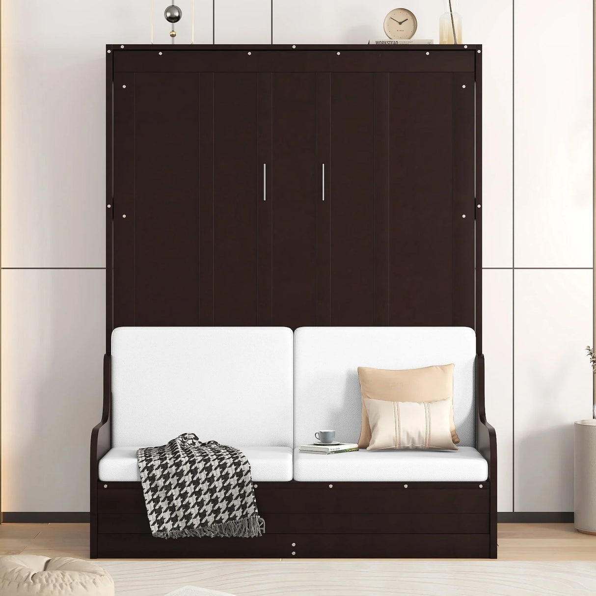 Murphy Wall Bed With Cushion, Space Saving Design, And Construction - Furniture Home Direct