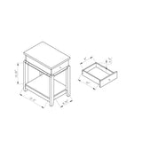 Chair Side End Table With One Drawer And Bottom Shelf - Furniture Home Direct
