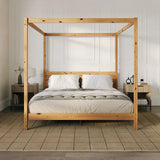 Canopy Bed Frame Modern Minimalist Boho - Furniture Home Direct