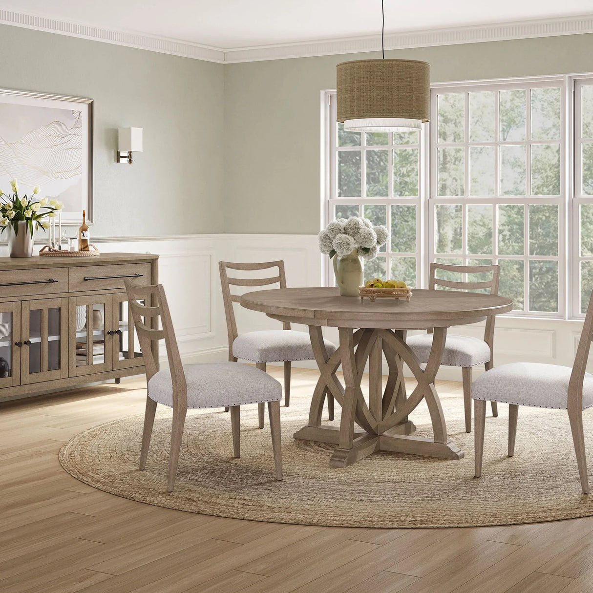 Ladderback Side Dining Chair (Set of 2) - Furniture Home Direct