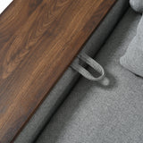 Sectional Sofa Modular With Removable Back Cushions Gray - Furniture Home Direct