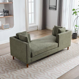Wide Modern Double Sided Upholstered Chaise Lounge - Furniture Home Direct
