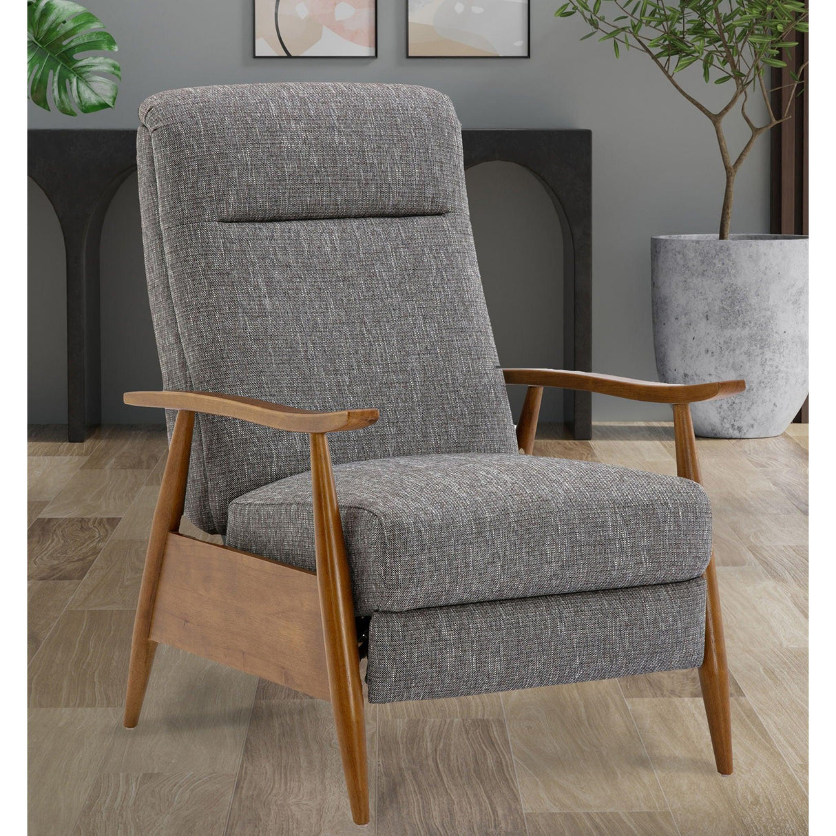 Vaughn - Push Back Recliner With Solid Hardwood Legs - Furniture Home Direct